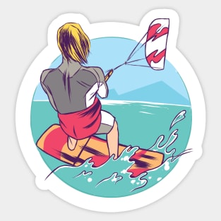 Kitesurfing Design Sticker